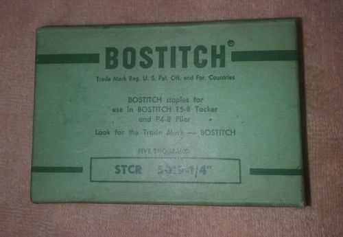 Bostitch STCR5019 1/4- Power Crown Staples - Box of 5000/MADE IN USA W/box