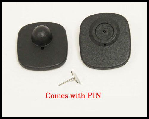 1000 pcs rf 8.2 mhz hard tag checkpoint ® compatible anti theft system  / pin for sale