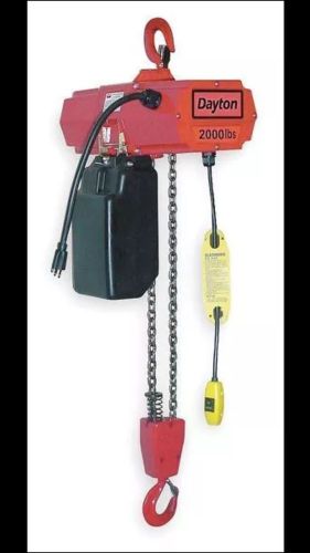 Dayton 2000 lb. Capacity Electric Chain Hoist -