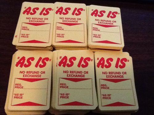 500+ AS IS Clearance No Refund Or Exchange Yellow Store Retail Price Tags New