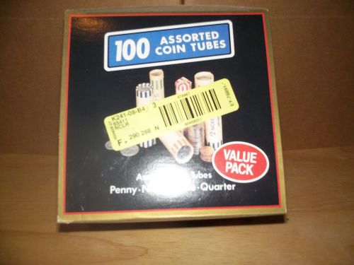 MAGNIF VALUE PACK - 100 ASSORTED COIN TUBES - NEW