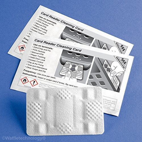 Card reader cleaning card featuring waffletechnology (40 cards) for sale