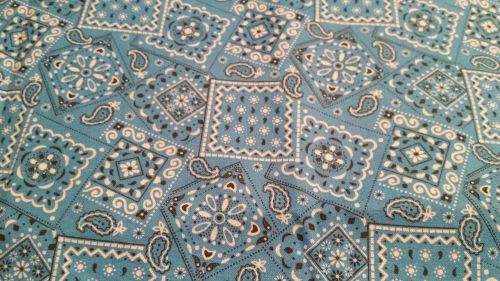 Welding cap made  ( aqua  blue  bandana style ) fabric for sale