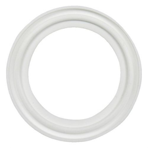 Platinum cured silicone sanitary tri-clamp gasket, white  - 6&#034; (flanged) for sale
