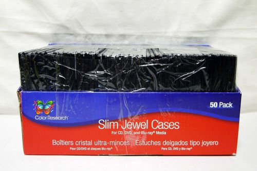 Color Research 50-Pack Slim Jewel Cases - New