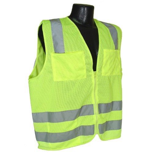 Radians sv8gm5x polyester mesh standard class-2 vest, 5x-large, green for sale
