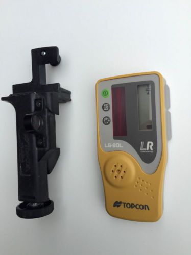 Used Topcon LS-80L Laser Receiver Sensor Detector &amp; bracket Holder (for RL-H4C)