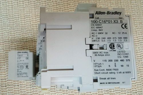 100-F 100-C16*01-X3 B  Allen Bradley Contactor and Control Relay