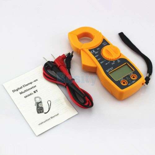 Digital multimeter volt meter ammeter ohmmeter tester with lead pen yellow for sale