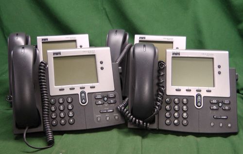 Lot of 4 Cisco 7940G VoIP Office Phones   #5125