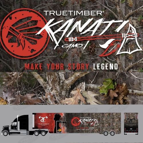 NEW KANATI TRUE TIMBER CAMO HYDROGRAPHIC FILM WATER TRANSFER HYDRO DIP 50% SCALE