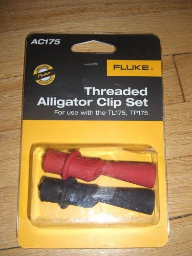 Fluke AC175 Threaded Alligator Clip Set **NEW IN PACKAGING**