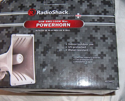 Radio Shack Powerhorn 50W RMS/100W Max Indoor / Outdoor Use Free Shipping U.S.A.