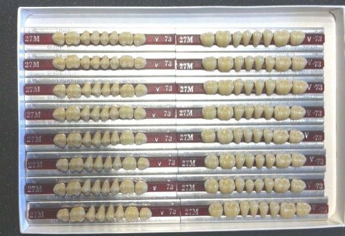 Dentsply New Hue Dentist Dental Lab Porcelain Denture Teeth   27M  UL  73