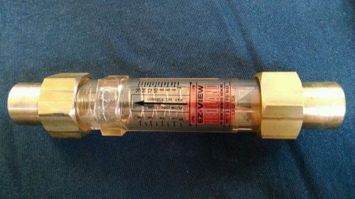 1/2&#034; fips hedland ez - view flow meter .5 - 4 gpm / 3 - 16 lpm - nos / 624-004 for sale