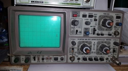 HAMEG HM-605 dual channel 60MHz Oscilloscope Scope - near mint condition