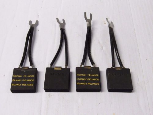 LOT OF 4 RELIANCE CARBON MOTOR BRUSH 04-1AR 1-1/4&#034;LENGTH 1-1/4&#034;WIDTH 3/8&#034;THICK