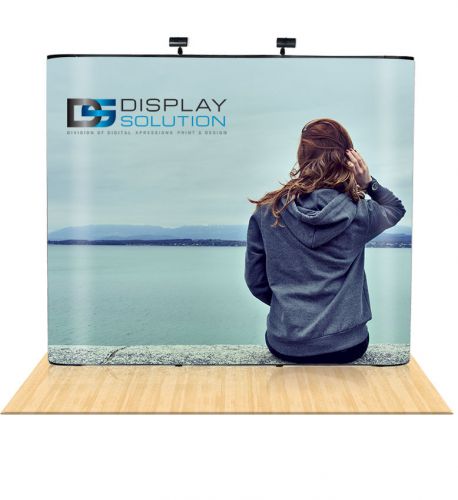 Custom Printed 10ft Straight Pop Up Display with Soft Carrying Case