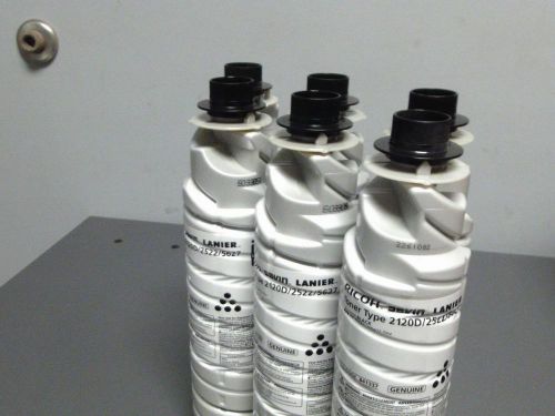 6 New Genuine RICOH SAVIN LANIER Toner Type 2120D/2522/5627  841337