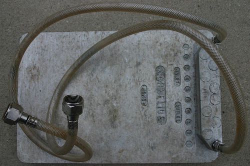 CORNELIUS 10x15 BEER JOCKEY SINGLE CIRCUIT COLD PLATE COMPLETE WITH HOSES/ LINES