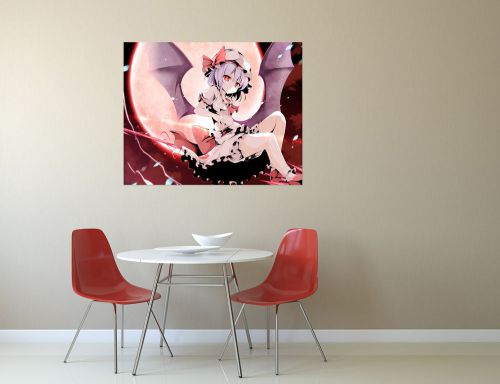 Anime,Canvas Print,Wall Art,HD,Remilia Scarlet,Banner