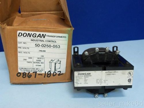 Dongan 50-0250-053 240/480 volts 50/60 hertz transformer, nib for sale