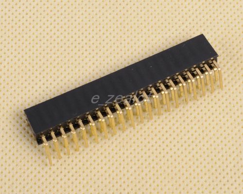 10pcs new 2x20 pin 2.54mm double row right angle female pin header for sale