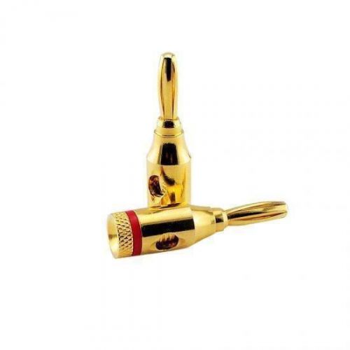 10pcs red or black 4mm musical audio speaker cable wire banana plug connector*** for sale
