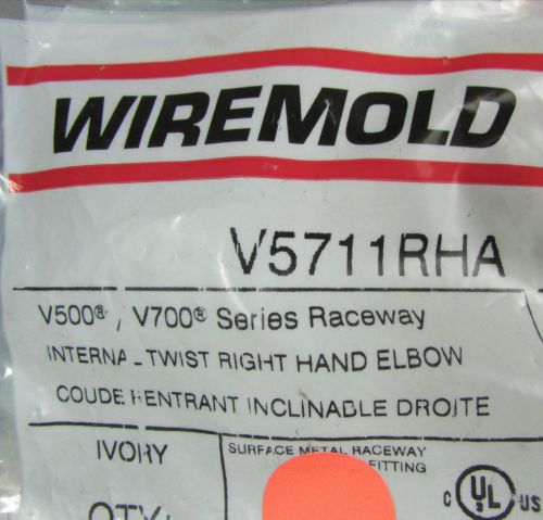 NEW Wiremold V5711RHA Internal Twist Right Hand ELBOW V500 V700 Series Raceway