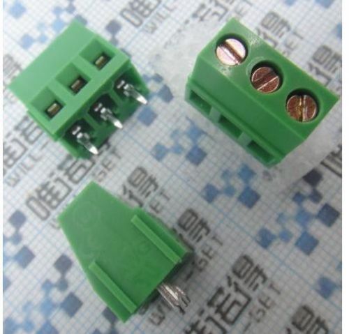 10pcs KF128-3P 3-Pin Plug-in Terminal Block Connector 5.08mm Pitch Through Hole