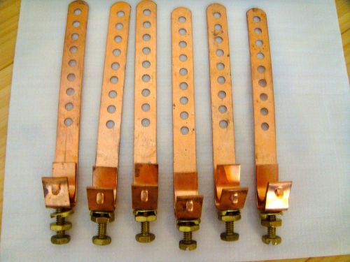 9U20 JVI 90-GS6UL 5&#034; GROUNDING STRAPS, SOLID COPPER with SCREWS - 32 PCS, NEW
