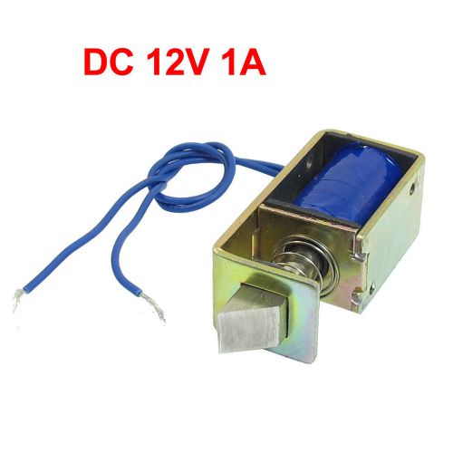 Dc12v 1a 10mm stroke 15n force open frame type solenoid for electric doors for sale