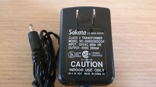 Sakata Power Supply 350902002COA 9VDC 200mA