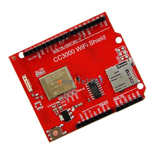 CC3000 WiFi Shield With SD Slot Arduino R3 Mega 2560 Wireless Network Processor