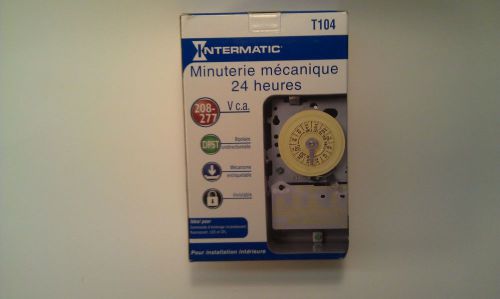 Intermatic t104 208-277 vac 240v 40a water heater electro-mechanical timer dpst for sale