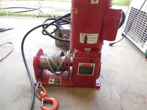 THERN 4771 Electric Winch Hoist, 1.2 HP, 115VAC with Control Box