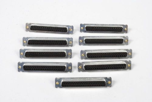NEW Lot of 9 Amp 747301-8 D-Subminiature 37 Pin Connector NOS