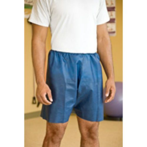 Graham Medical Disposable Exam Shorts - Blue - 50 / CASE - Large - XL Adult  New