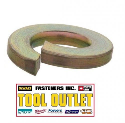 (qty 2,500) 9/16&#034; split lock washers grade 8 hardened yellow zinc (bulk box) for sale