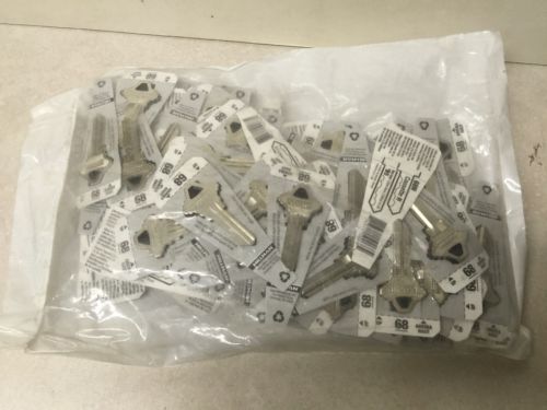 Bag of 120 HILLMAN Key Blanks  AXXESS #68 - 68N - Cassette H   (X)