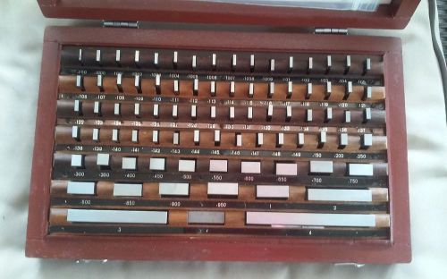Rectangular gage block set, 81 pieces complete for sale