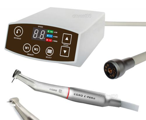 Coxo c-puma dental electric micromotor led + 1:5 fiber optic contra angle for sale
