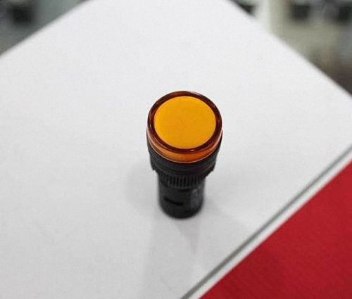 5pcs New 220V 22mm Yellow LED Indicator Pilot Signal Light Lamp