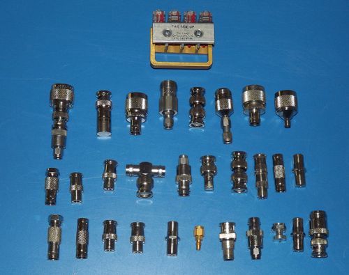 Lot 30 pasternack amphenol sma-n bnc adapter terminator pe9081 pe9083 pe9370 new for sale