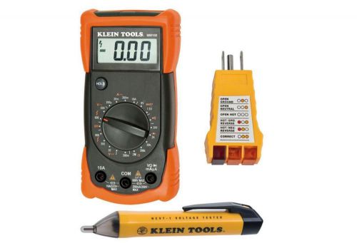 Klein Tools Electrical Digital Multimeter Voltage Receptacle AC DC Test Kit New