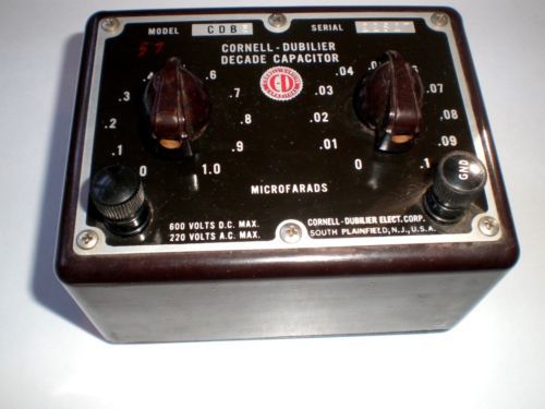 vintage Cornell-Dubilier CDB-5 Decade Capacitor