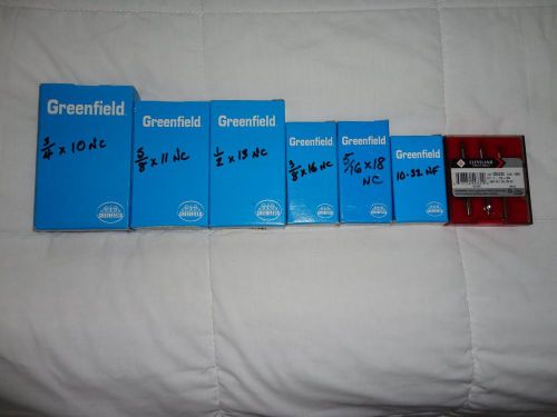 Greenfield t &amp; d . 7 set pkg of imperial r/h taps.(3 taps per set ) pkg # 4 for sale