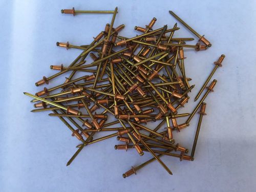 &#039;42&#039; copper blind pop rivets with brass mandrels, qty. 100 for sale