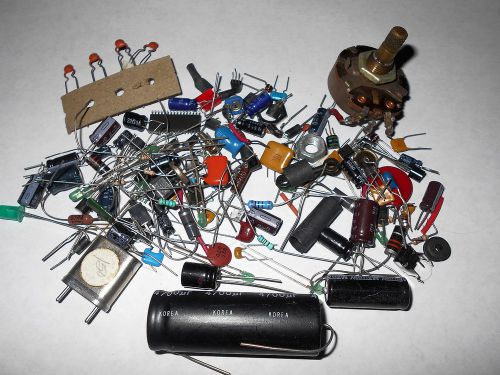 Mixed Lot of Mixed Electronic Parts Capacitor Resistor New Used C