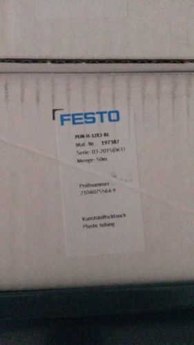Festo tubing  pun-h-12 x 2 bl 197387 new  punh12x2bl  27.65m/90.71 ft for sale